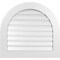 Ekena Millwork Round Top Surface Mount PVC Gable Vent: Functional, w/ 3-1/2"W x 1"P Standard Frame, 30"W x 28"H GVPRT30X2801SF - alternate 1